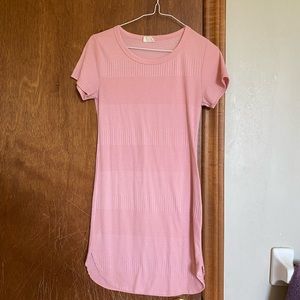 Pink T-shirt Dress Size Small